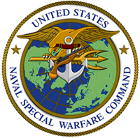 A picture of the seal of the united states naval special warfare command.
