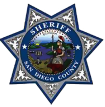 A badge of the san diego county sheriff 's office.